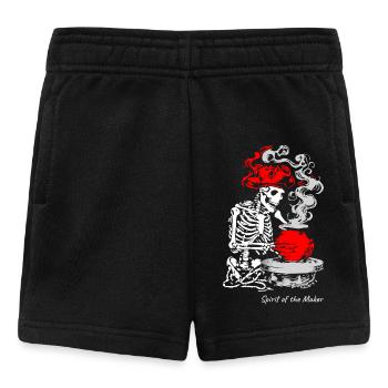 The Spirit of the Maker – skeleton Craft Design - Baby Shorts - black - Front