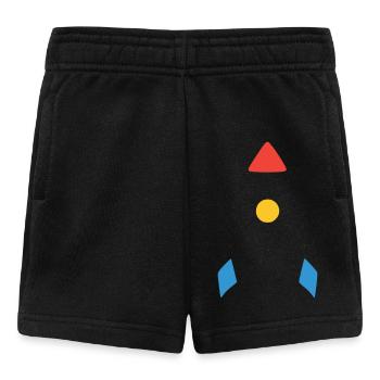 Abstract Rocket Spaceship - Baby Shorts - black - Front