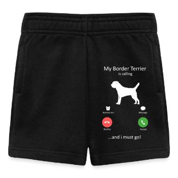 Loyal Border Terrier Dog Breed Is calling - Baby Shorts - black - Front