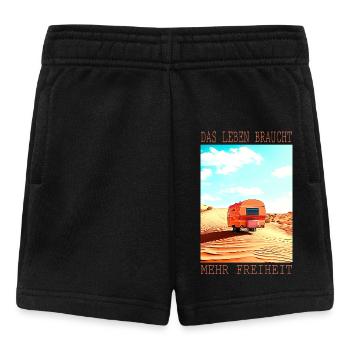 Wüsten Caravan: Leben braucht Freiheit - Baby Shorts - Schwarz - Vorne