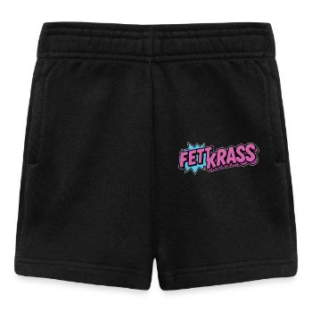 Bold Crass Retro Lettering - Baby Shorts - black - Front