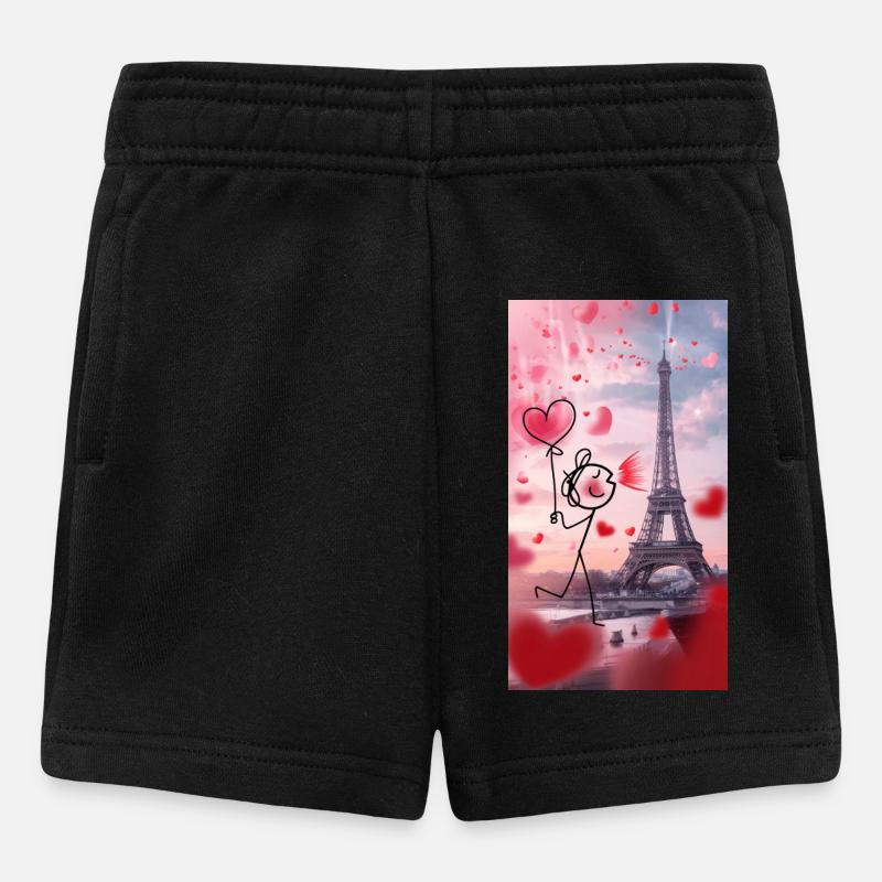 Bâton amour Paris - Short Bébé - noir