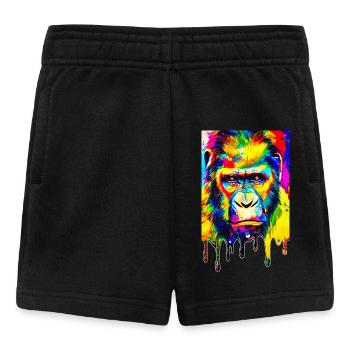 Urban Gorilla - Graffiti Art - Short Bébé - noir - Devant