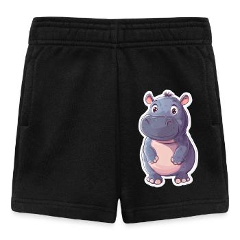 Nilpferd - Baby Shorts - Schwarz - Vorne