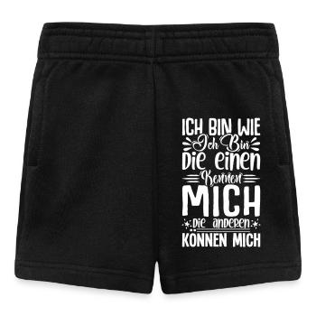 Je suis comme je suis, celui qui peut me connaître - Short Bébé - noir - Devant