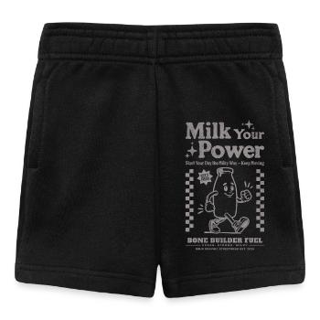 Milk your power - Baby Shorts - black - Front