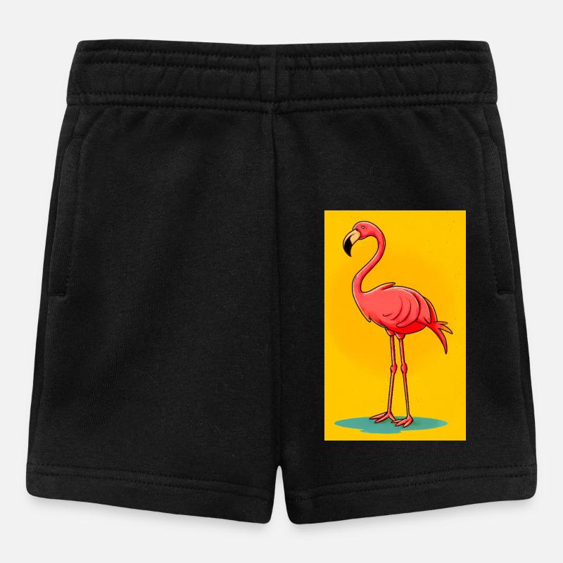 Flamingo - Baby Shorts - Schwarz
