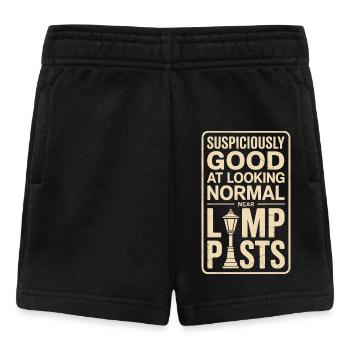 Normal an Laternen aussehen | Geocaching Humor - Baby Shorts - Schwarz - Vorne