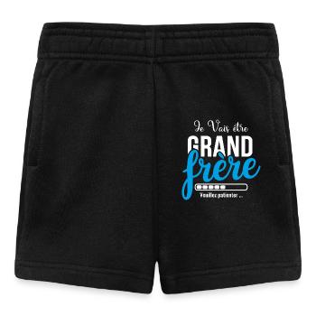 Futur Grand Frère Je Vais être Grand Frère - Short Bébé - noir - Devant