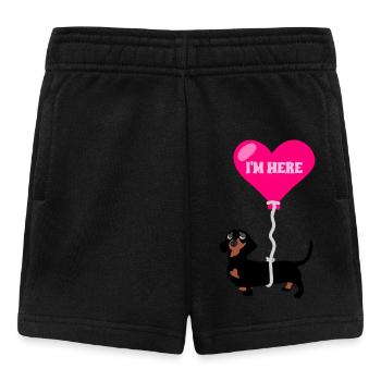 Helium Wurst Hund - Baby Shorts - Schwarz - Vorne