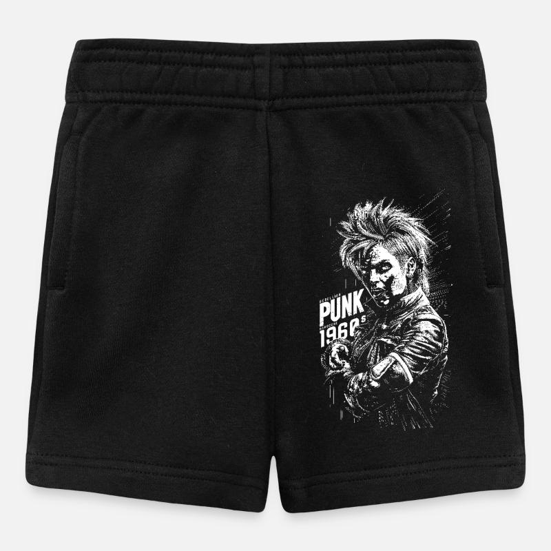Punk des années 1969 - Short Bébé - noir
