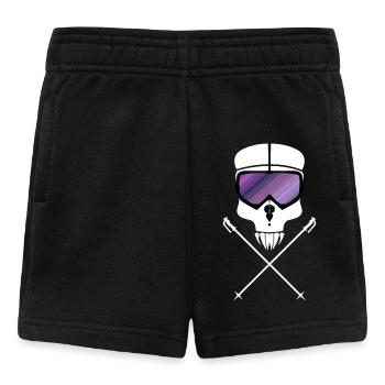 Crâne de ski - Short Bébé - noir - Devant