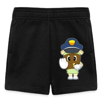 Coffee Policeman Whistle Police - Baby Shorts - black - Front