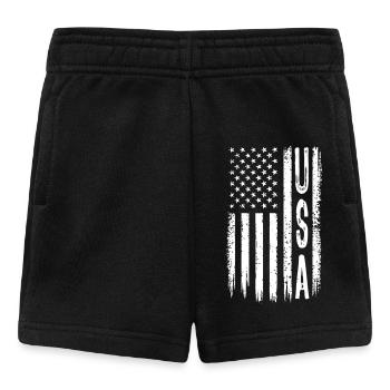 Drapeau des États-Unis - Cadeau - Short Bébé - noir - Devant