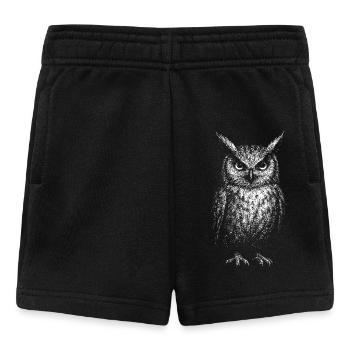 Ein Uhu - Baby Shorts - Schwarz - Vorne