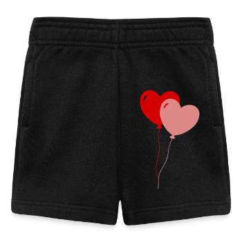 Ballons coeur - Short Bébé - noir - Devant