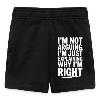 Je ne discute pas, j’explique simplement pourquoi j’ai raison - Short Bébé - noir - Devant