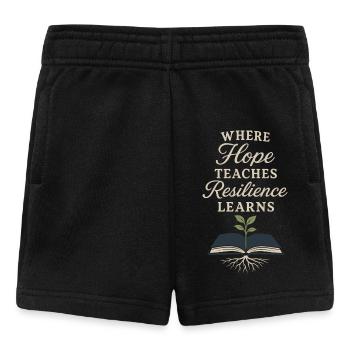 Personnel pour l'enseignant en éducation alternative Deuxième - Short Bébé - noir - Devant