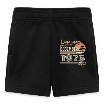 50th Anniversary Gift December 1975 - Baby Shorts - black - Front
