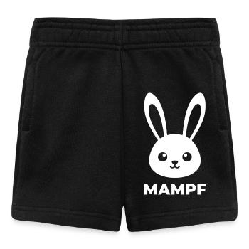 Motif délicat de lapin lapin - Short Bébé - noir - Devant