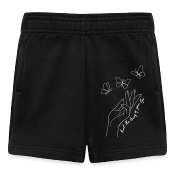 Graphique inspirant de fan papillon - Short Bébé - noir - Devant