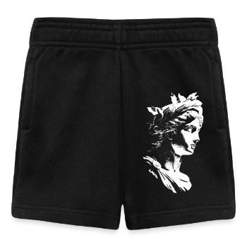Déesse grecque antique – Art en noir et blanc - Short Bébé - noir - Devant