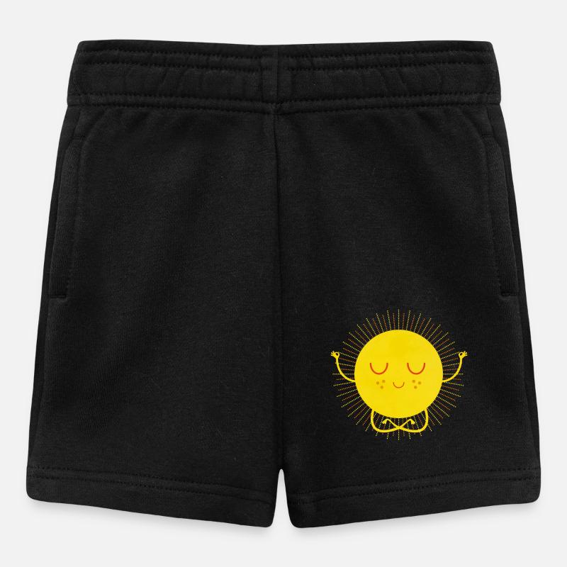 Soleil (méditation) - Short Bébé - noir
