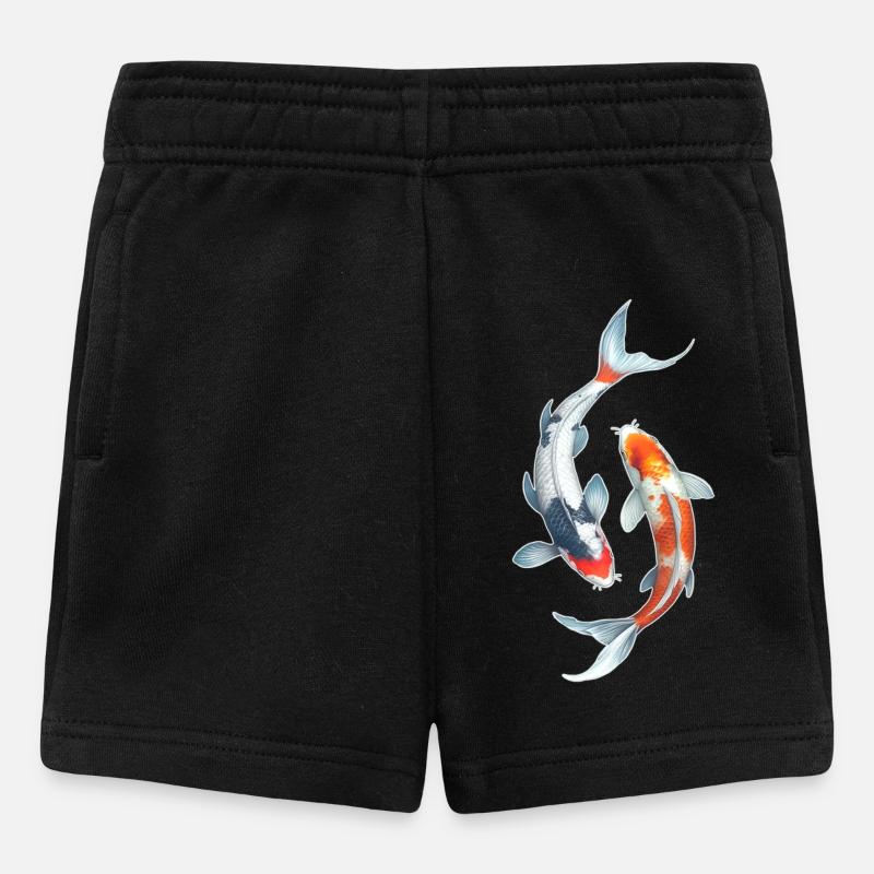 Koi Carp - Baby Shorts - black