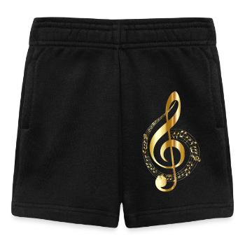 note de musique - Short Bébé - noir - Devant