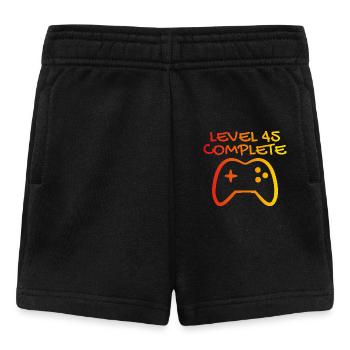 45. Geburtstag Level 45 Complete - Baby Shorts - Schwarz - Vorne