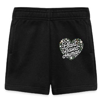 Vegetarian Vegan Veggie Vegetarian - Baby Shorts - black - Front