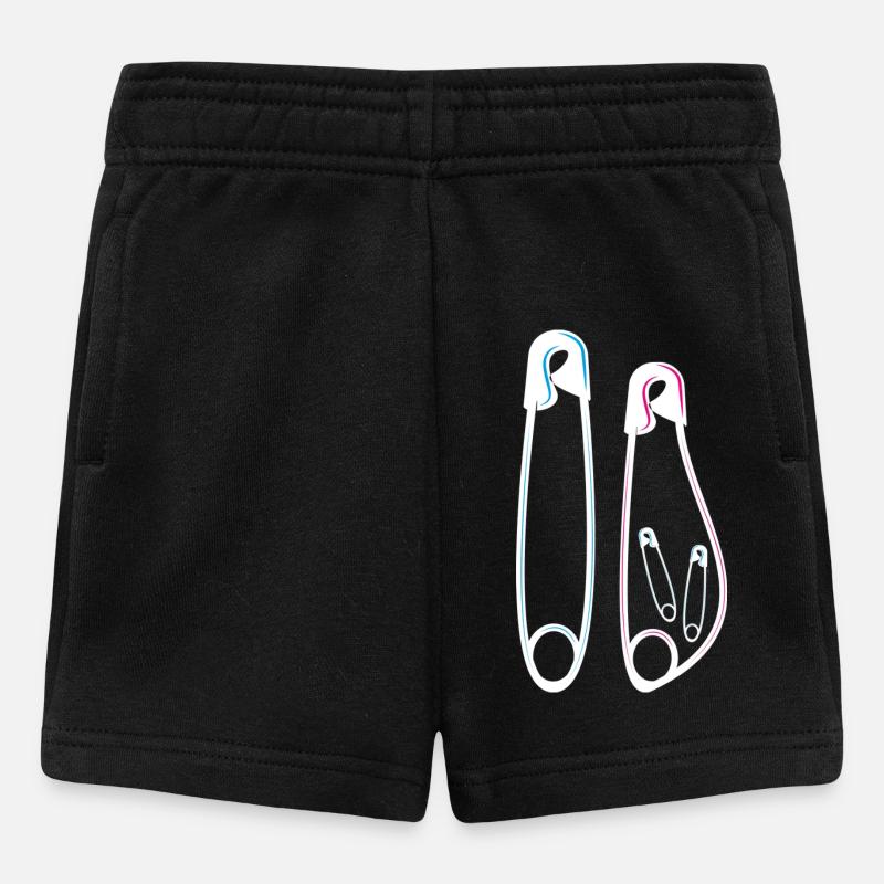 Annonce baby bump grossesse jumeaux - Short Bébé - noir