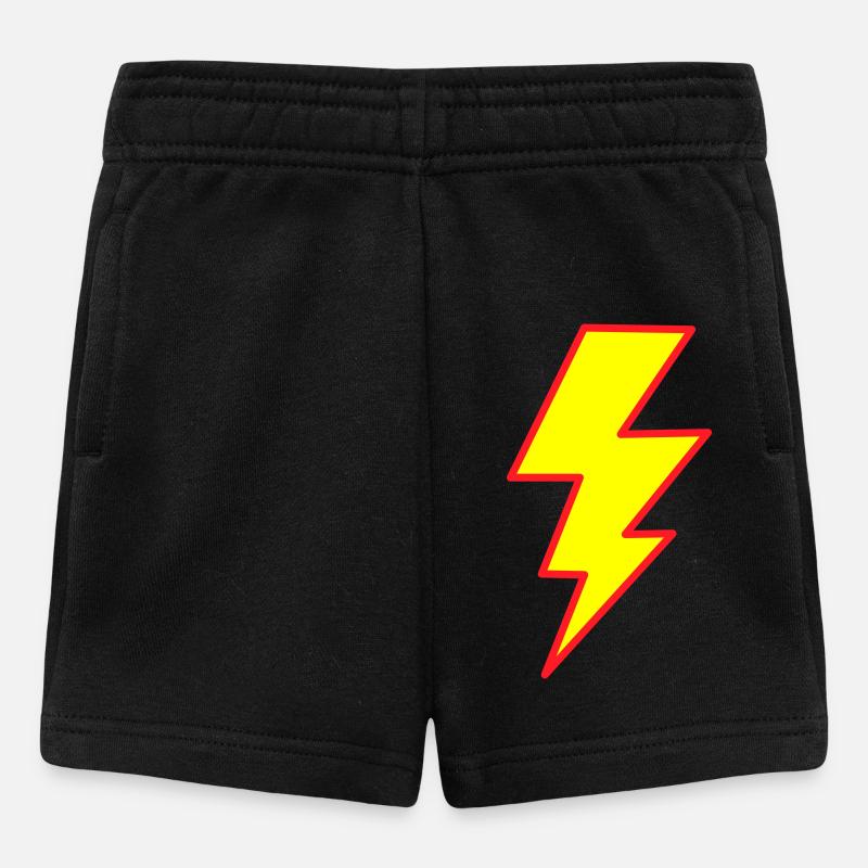 Double lightning - Baby Shorts - black
