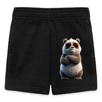 Panda Ours Pandas Géants Panda Géant Mignon Panda Ours Panda - Short Bébé - noir - Devant
