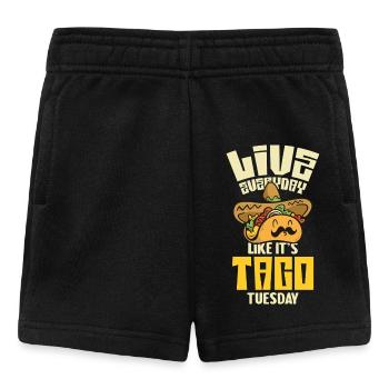 Live like Taco Tuesday - Baby Shorts - black - Front