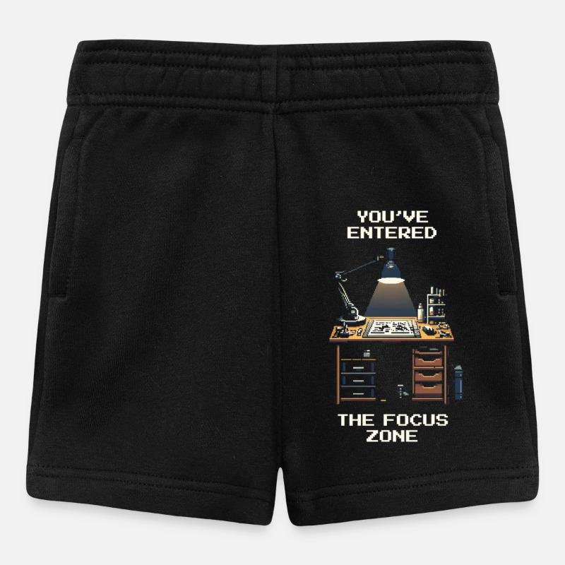 In the Focus Zone | Model Making & Miniatures - Baby Shorts - black