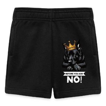 Before You Ask Schwarzer Schäferhund Schäferhunde - Baby Shorts - Schwarz - Vorne