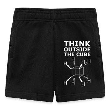 Chimie des molécules cubaines – Penser en dehors du cube - Short Bébé - noir - Devant