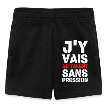 Ich setze AU-Talent ohne Druck - Baby Shorts - Schwarz - Vorne