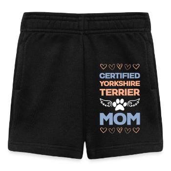 Certified Yorkie Mama - Baby Shorts - black - Front