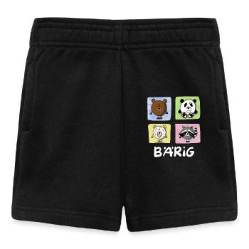 Bären Bärig - Baby Shorts - Schwarz - Vorne