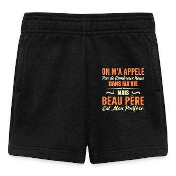 Appelé mais beau-père, cadeau beau-papa - Short Bébé - noir - Devant