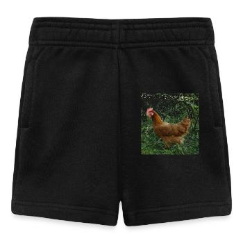 chicken - Baby Shorts - black - Front