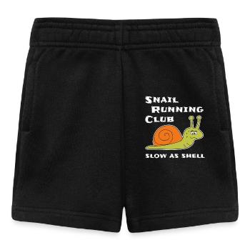 Jogging Running Sport Escargot Running Gift Fun - Short Bébé - noir - Devant