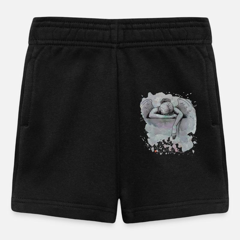 Ange en deuil/chagrin - Short Bébé - noir