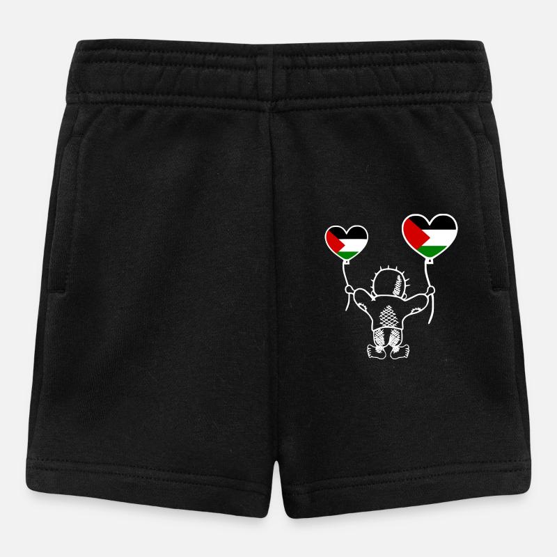 Handala free palestine - Short Bébé - noir
