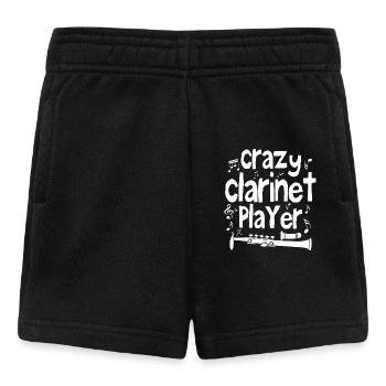 Crazy clarinet player - Baby Shorts - black - Front