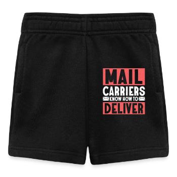Mail Carriers Know How To Deliver Mail Postal Work - Baby Shorts - Schwarz - Vorne
