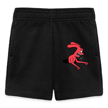 Hase Loch Monster Böse gefräßig Halloween Sabber - Baby Shorts - Schwarz - Vorne