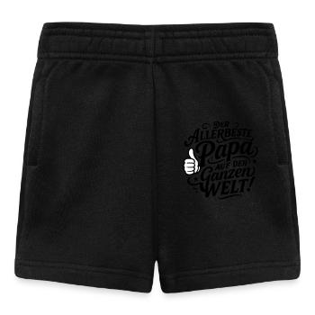 Der Allerbeste Papa Auf der ganzen Welt - Baby Shorts - Schwarz - Vorne